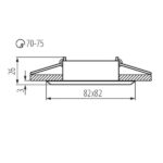 Kanlux 18560 Точково таванно осветително тяло EVIT Gx5.3 12V IP20