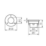 Kanlux 22050 Oprawa najazdowa GORDO 14 6500K 0.7W IP66 220V