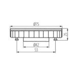 Kanlux 22424 ЛЕД Лампа ESG LED GX53 220V 9W 6000K