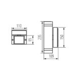 Kanlux 22440 Фасадно осветително тяло ZEW EL GU10 220V IP44