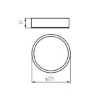 Kanlux 23120 Плафониера JASMIN E27 220V IP20