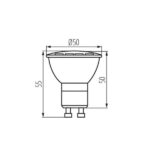 Kanlux 23412 ЛЕД Лампа TEDI MAXX LED GU10 220V 9W 3000K