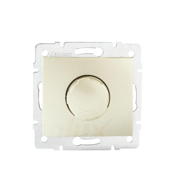 24964.jpg Kanlux 24964 Димер - въртящ механизъм 500W с филтър DOMO 220V IP20