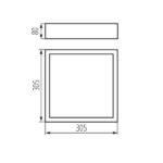 Kanlux 25675 Плафониера MERSA E27 220V IP20