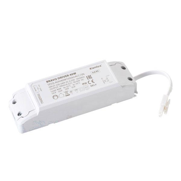 28026.jpg Kanlux 28026 Захранващ Тансформатор за ЛЕД Панели 220V-42V 40W BRAVO DRIVER IP20