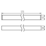 Kanlux 29377 Линейно ЛЕД осветително тяло ALIN LED 17W 573mm NT 220V 4000K IP20