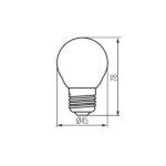 Kanlux 29632 ЛЕД Лампа XLED G45M E27 220V 6W 2700K