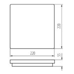 Kanlux 32946 ЛЕД Плафон BENO LED 220V 18W 4000K IP54
