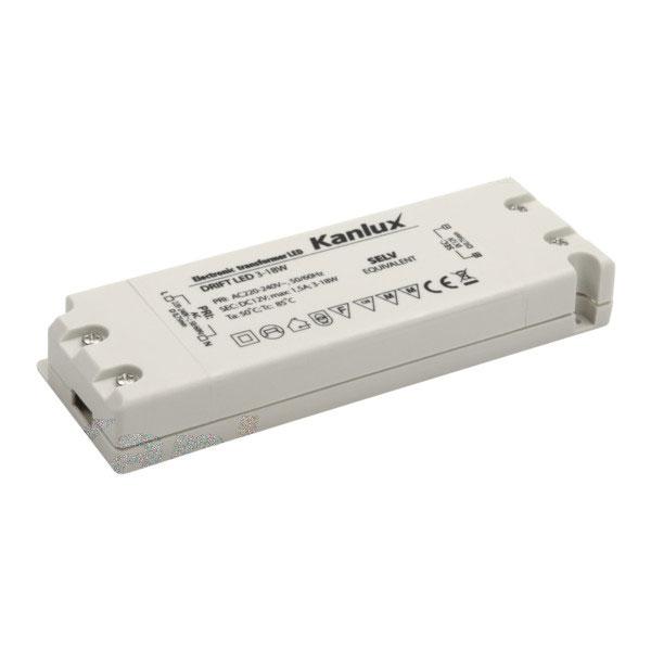 8550.jpg Kanlux 8550 Захранващ Тансформатор 220V-12V 18W CV DRIFT 3-18W IP20